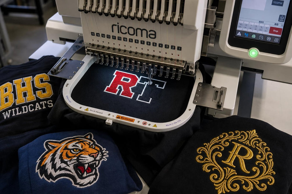 Custom Embroidered Pullover Hoodie – Center Front or Upper Back, Personalized Design, Digitizing Included