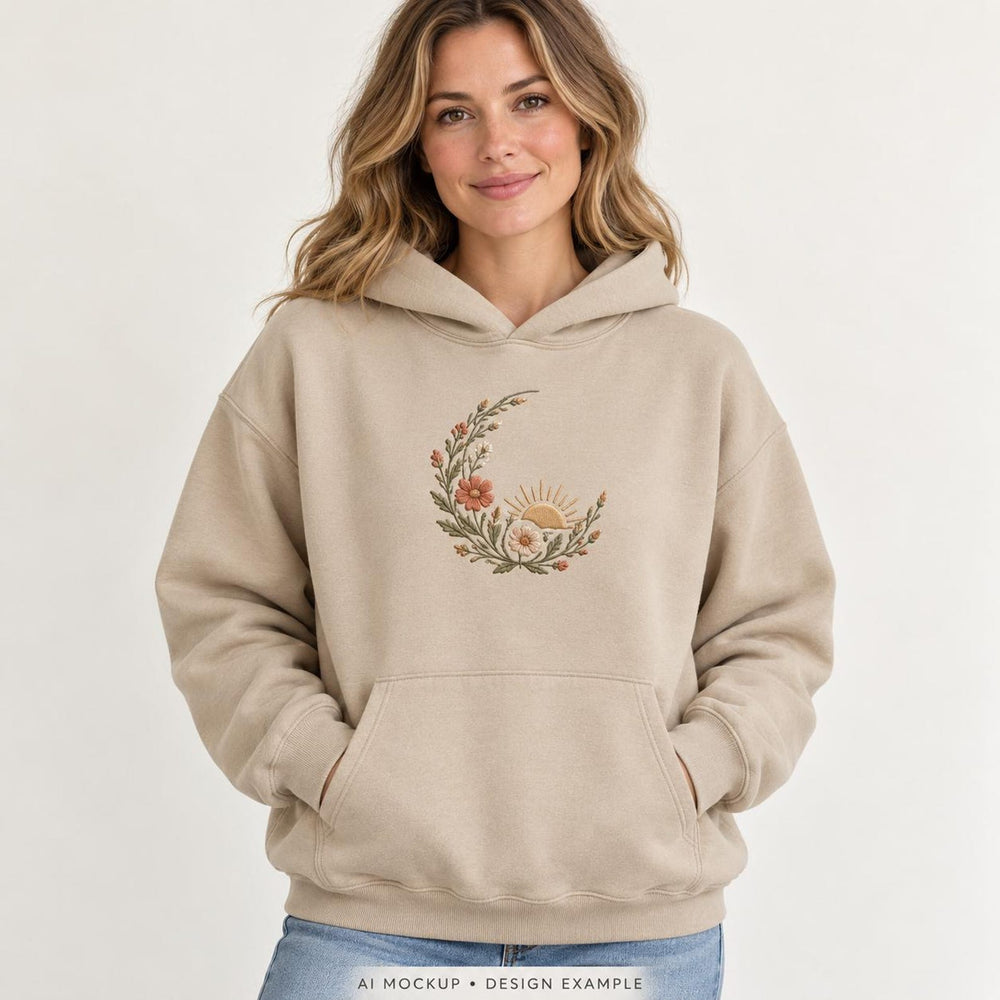 Custom Embroidered Pullover Hoodie – Center Front or Upper Back, Personalized Design, Digitizing Included