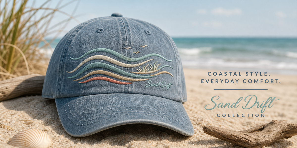 Sand Drift Embroidered Cap