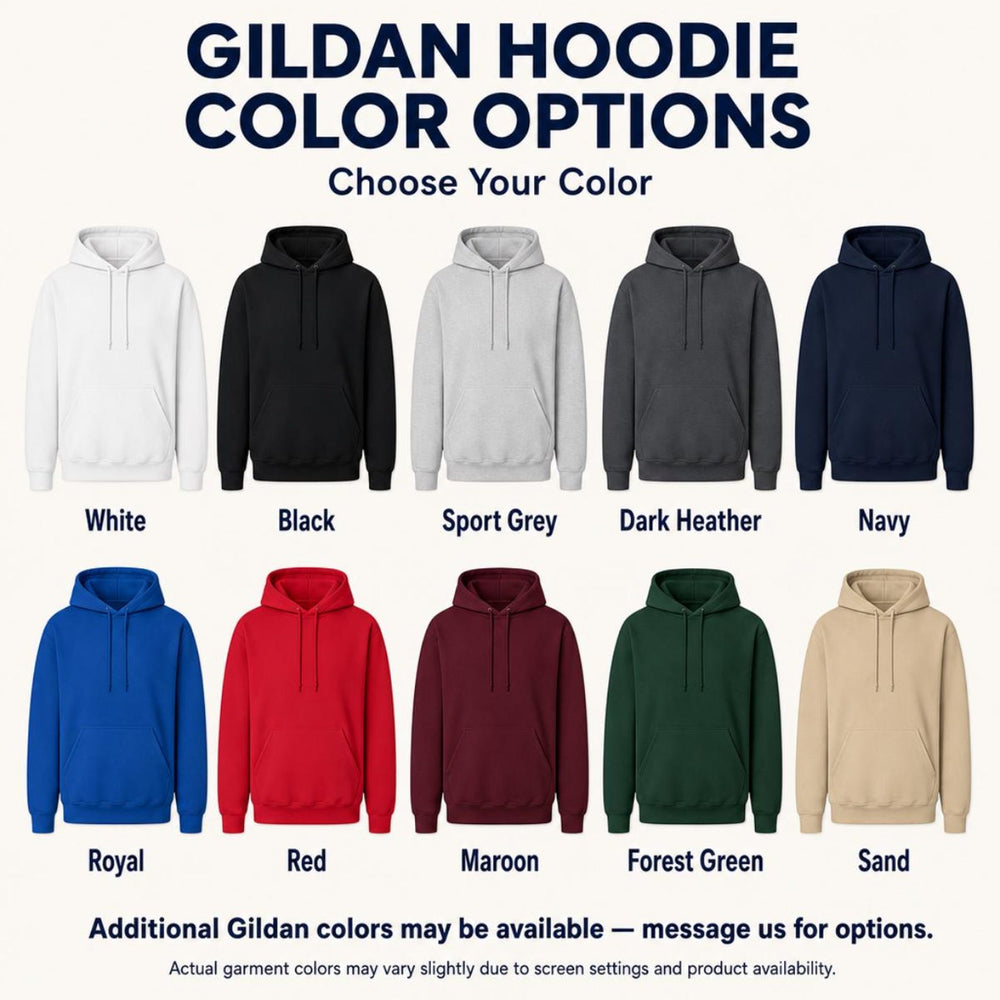 Custom Embroidered Pullover Hoodie – Center Front or Upper Back, Personalized Design, Digitizing Included