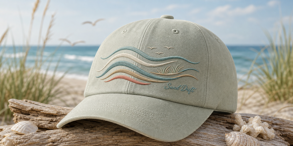 Sand Drift Embroidered Cap