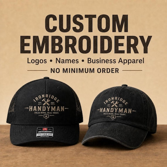 Richardson 112 custom embroidery example